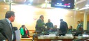 aula consiliare occupata